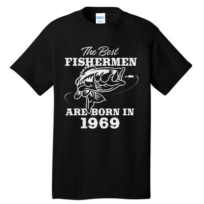 54 Year Old Fisherman Fishing 1969 54th Birthday Cute Tall T-Shirt