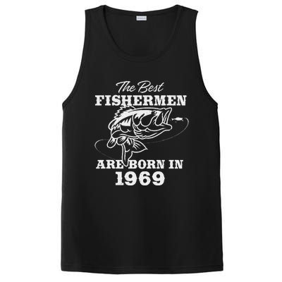 54 Year Old Fisherman Fishing 1969 54th Birthday Cute PosiCharge Competitor Tank