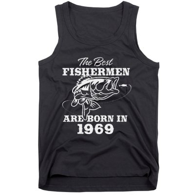 54 Year Old Fisherman Fishing 1969 54th Birthday Cute Tank Top