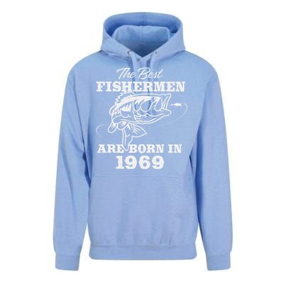 54 Year Old Fisherman Fishing 1969 54th Birthday Cute Unisex Surf Hoodie