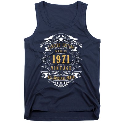 52 Years Old 52nd Birthday Made Born In 1971 Idea Tank Top