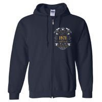 52 Years Old 52nd Birthday Made Born In 1971 Idea Full Zip Hoodie