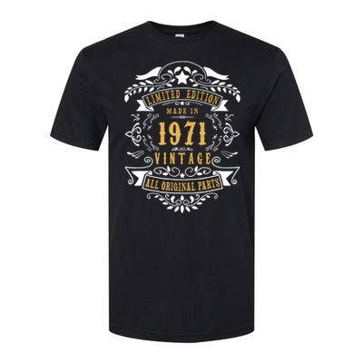 52 Years Old 52nd Birthday Made Born In 1971 Idea Softstyle CVC T-Shirt