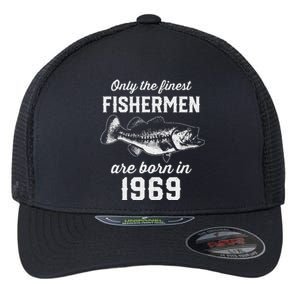 54 Year Old Fisherman Fishing 1969 54th Birthday Flexfit Unipanel Trucker Cap