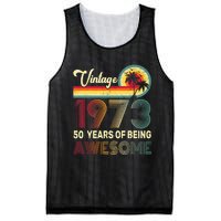 50 Years Old 1973 Vintage 50th Birthday Men Women Mesh Reversible Basketball Jersey Tank