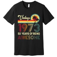 50 Years Old 1973 Vintage 50th Birthday Men Women Premium T-Shirt