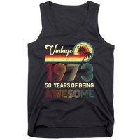 50 Years Old 1973 Vintage 50th Birthday Men Women Tank Top