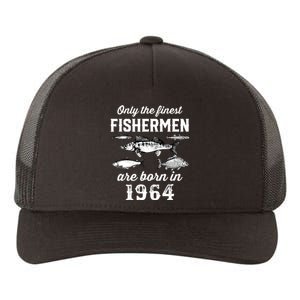 58 Years Old Fishing Fisherman 1964 Birthday Yupoong Adult 5-Panel Trucker Hat