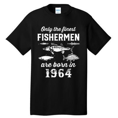 58 Years Old Fishing Fisherman 1964 Birthday Tall T-Shirt