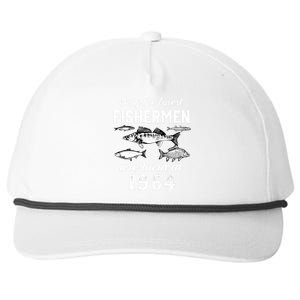 58 Years Old Fishing Fisherman 1964 Birthday Snapback Five-Panel Rope Hat