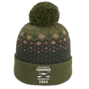 58 Years Old Fishing Fisherman 1964 Birthday The Baniff Cuffed Pom Beanie