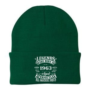 59 Years Old Awesome Since November 1963 59th Birthday Gift Knit Cap Winter Beanie