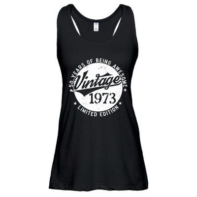 50 Year Old Gifts Vintage 1973 Limited Edition 50th Birthday Ladies Essential Flowy Tank