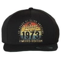 50 Year Old Vintage 1973 Limited Edition 50th Birthday Gifts Wool Snapback Cap