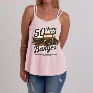 50 Years Old Banger Funny Birthday Women's Strappy Tank