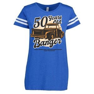 50 Years Old Banger Funny Birthday Enza Ladies Jersey Football T-Shirt