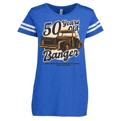 50 Years Old Banger Funny Birthday Enza Ladies Jersey Football T-Shirt