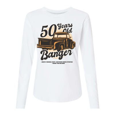 50 Years Old Banger Funny Birthday Womens Cotton Relaxed Long Sleeve T-Shirt