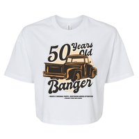 50 Years Old Banger Funny Birthday Bella+Canvas Jersey Crop Tee