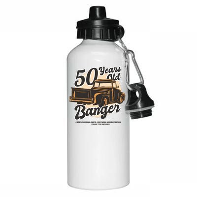 50 Years Old Banger Funny Birthday Aluminum Water Bottle 