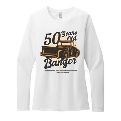 50 Years Old Banger Funny Birthday Womens CVC Long Sleeve Shirt