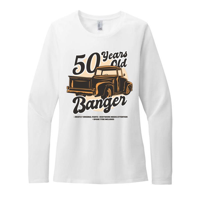 50 Years Old Banger Funny Birthday Womens CVC Long Sleeve Shirt