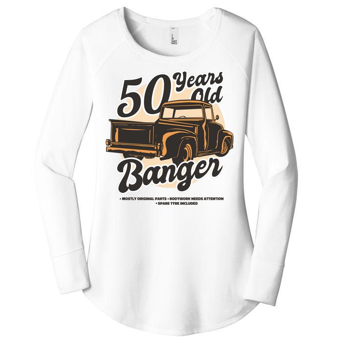 50 Years Old Banger Funny Birthday Women's Perfect Tri Tunic Long Sleeve Shirt