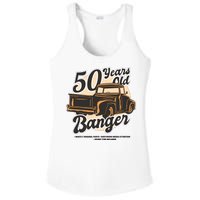 50 Years Old Banger Funny Birthday Ladies PosiCharge Competitor Racerback Tank