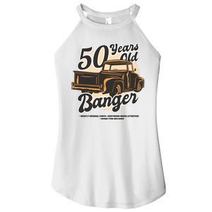 50 Years Old Banger Funny Birthday Women's Perfect Tri Rocker Tank