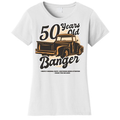 50 Years Old Banger Funny Birthday Women's T-Shirt