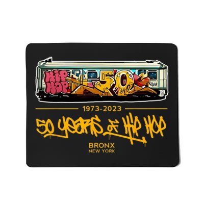 50 Years Of Hip Hop 50th Anniversary Retro Graffiti Mousepad