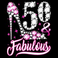 50 Years Old Gifts 50 & Fabulous 50th Birthday Pink Diamond Doggie Tank