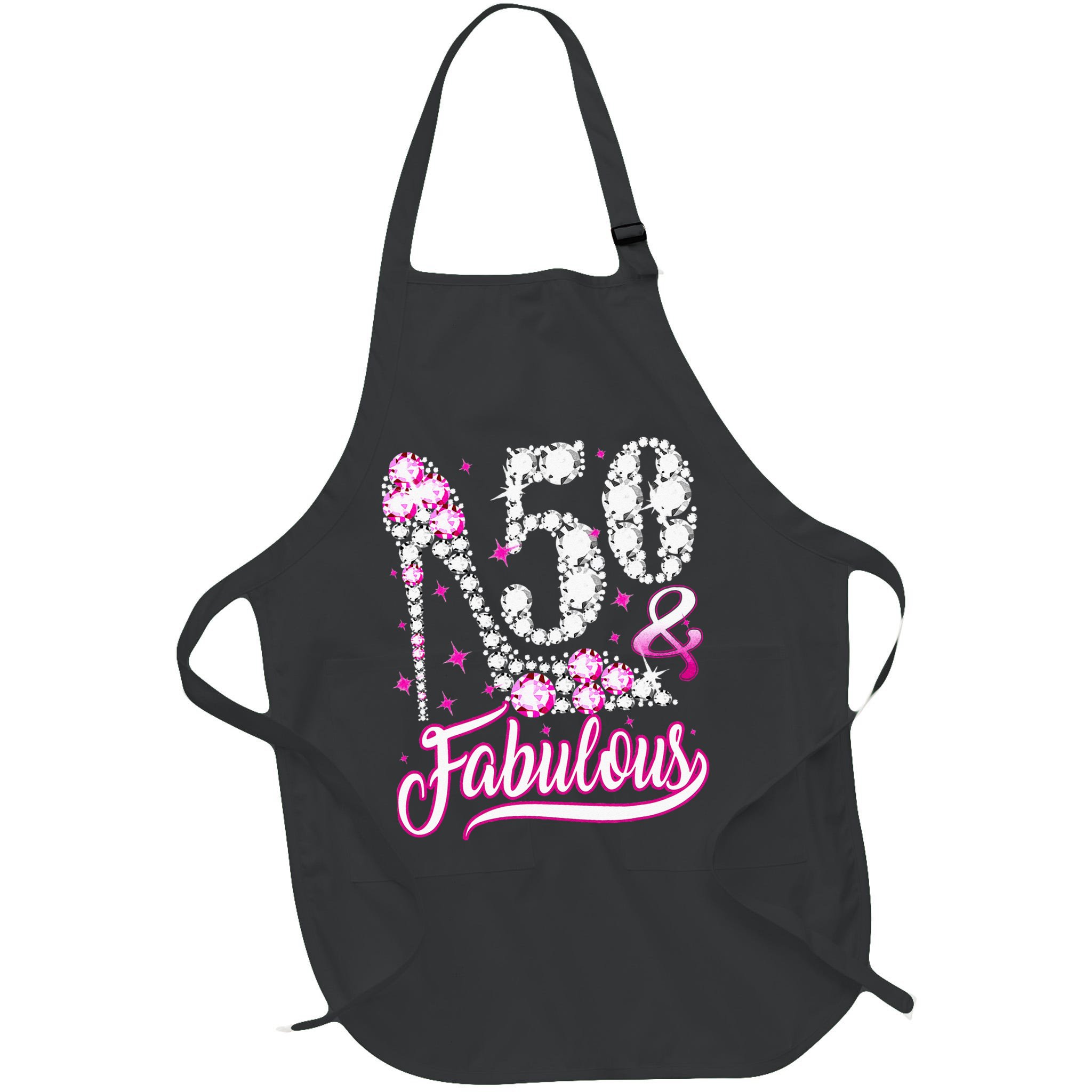 50 Years Old Gifts 50 & Fabulous 50th Birthday Pink Diamond Apron