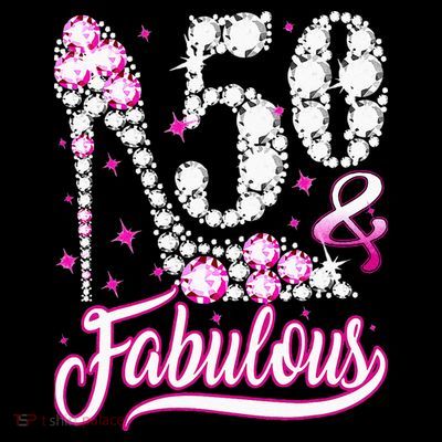50 Years Old Gifts 50 & Fabulous 50th Birthday Pink Diamond T-Shirt
