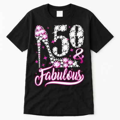 50 Years Old Gifts 50 & Fabulous 50th Birthday Pink Diamond Tall T-Shirt