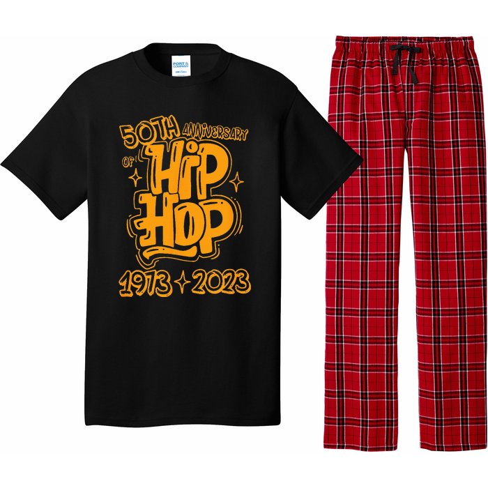 50 Years Old 50th Anniversary Of Hip Hop Graffiti Hip Hop Pajama Set