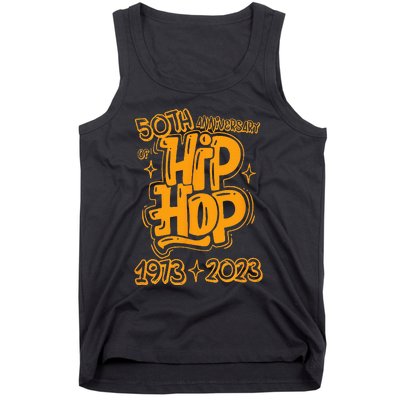 50 Years Old 50th Anniversary Of Hip Hop Graffiti Hip Hop Tank Top