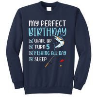 5 Year Old Fishing Birthday Party 5th Boy Bday Five Sweatshirt