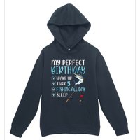 5 Year Old Fishing Birthday Party 5th Boy Bday Five Urban Pullover Hoodie