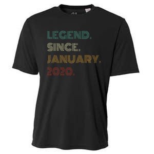 5 Years Old Legend Since January 2020 5th Birthday Gift Cooling Performance Crew T-Shirt