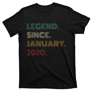 5 Years Old Legend Since January 2020 5th Birthday Gift T-Shirt