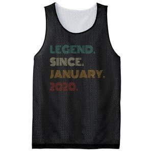 5 Years Old Legend Since January 2020 5th Birthday Gift Mesh Reversible Basketball Jersey Tank