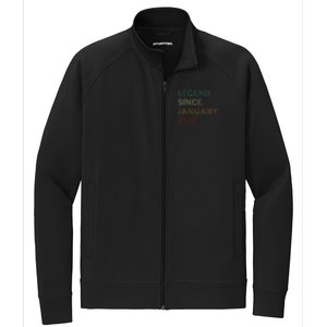 5 Years Old Legend Since January 2020 5th Birthday Gift Stretch Full-Zip Cadet Jacket