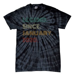 5 Years Old Legend Since January 2020 5th Birthday Gift Tie-Dye T-Shirt