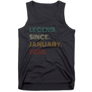 5 Years Old Legend Since January 2020 5th Birthday Gift Tank Top