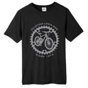 50 Year Old Mountain Biker Biking Cycling 1972 50th Birthday Tall Fusion ChromaSoft Performance T-Shirt