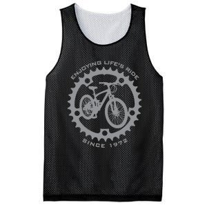 50 Year Old Mountain Biker Biking Cycling 1972 50th Birthday Mesh Reversible Basketball Jersey Tank