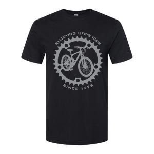 50 Year Old Mountain Biker Biking Cycling 1972 50th Birthday Softstyle CVC T-Shirt