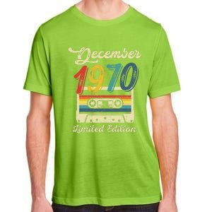 52 Years Old Gift Retro December 1970 Cassette 52nd Birthday Adult ChromaSoft Performance T-Shirt