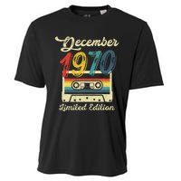 52 Years Old Gift Retro December 1970 Cassette 52nd Birthday Cooling Performance Crew T-Shirt